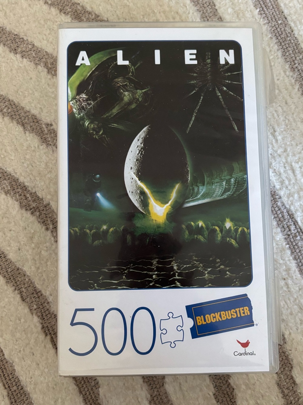 5/$25 New Alien Movie Puzzle Blockbuster VHS Case Edition 500 Pieces